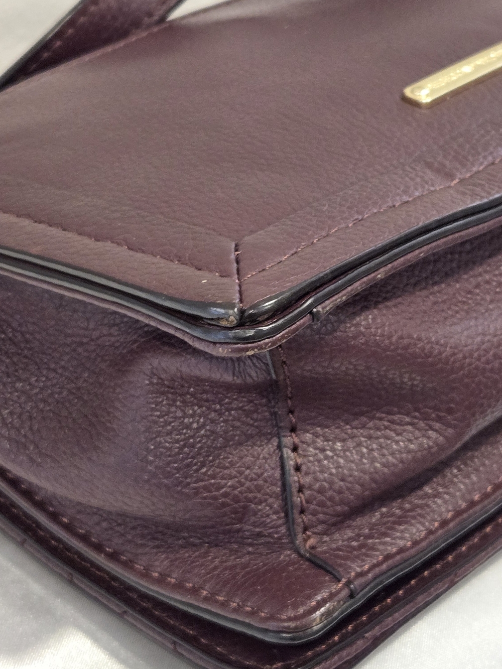 Rebecca Minkoff Quilted Leather Crossbody in Deep Plum - Picture 10 of 15